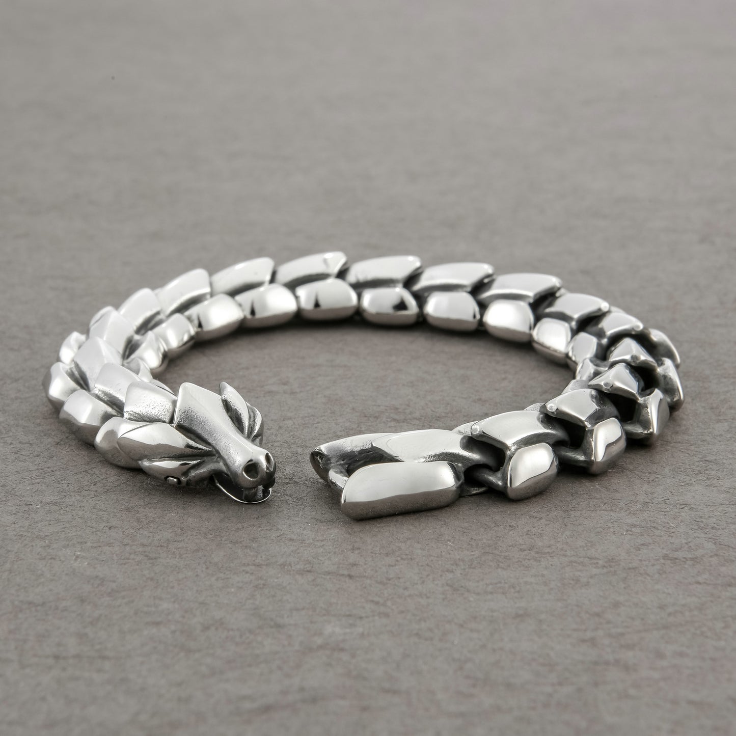 Mens Viking Dragon Keel Chain Link Bracelet 2
