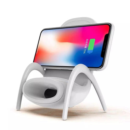 Portable Mini Chair Wireless Charger With Speaker 2