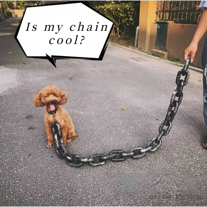 Big Fake Simulated Traction Chain Dog Leach 2