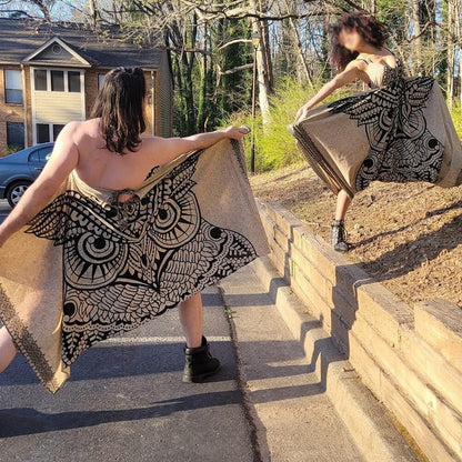 Super Size Owl Face Print Dress 2