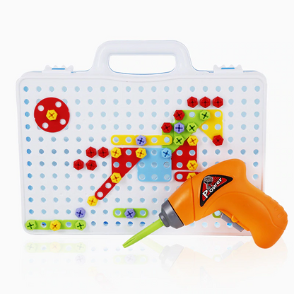 Toy Electric Drill Screws Puzzle Assembled 2