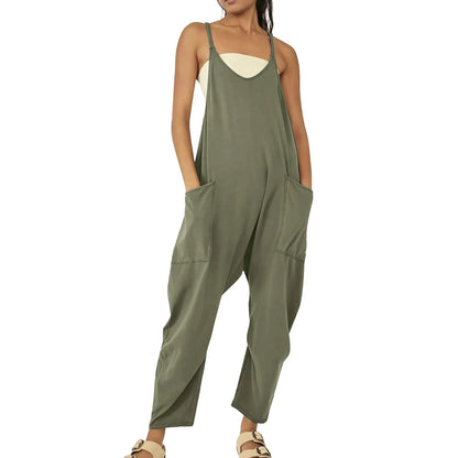 Wide Leg Jumpsuit with Pockets 2