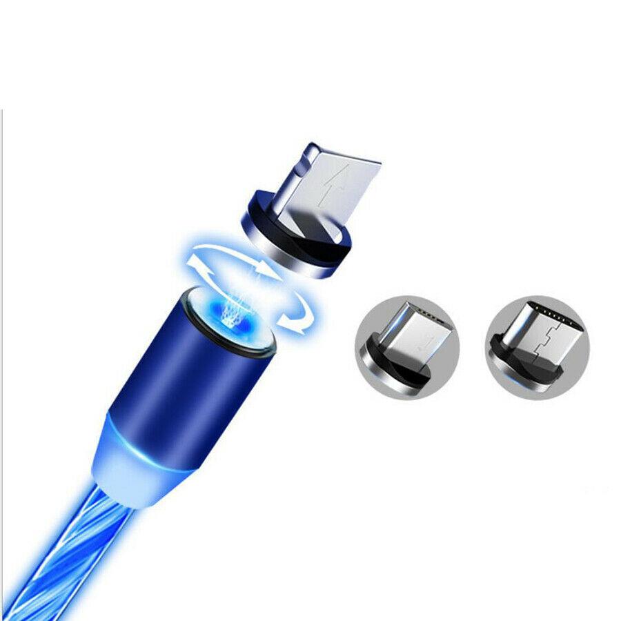 LED magnetic 3 in 1 usb charging cable 2