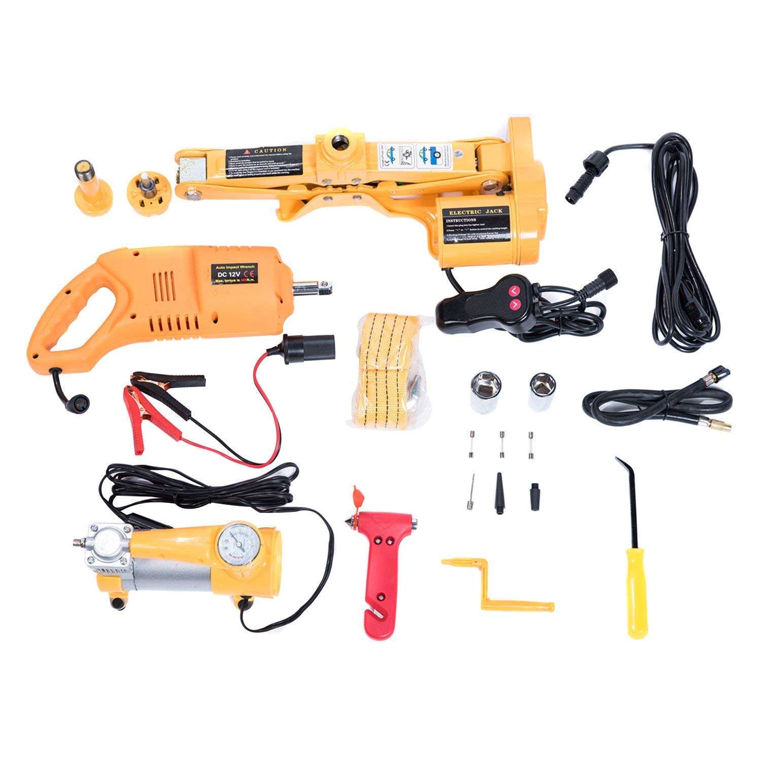 Electric Impact Wrench and Inflator Pump 3-in 2