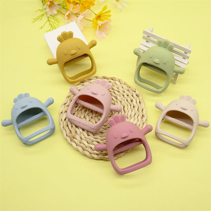 Cute Animal Shaped 3D Silicone Baby Teething Gloves 2