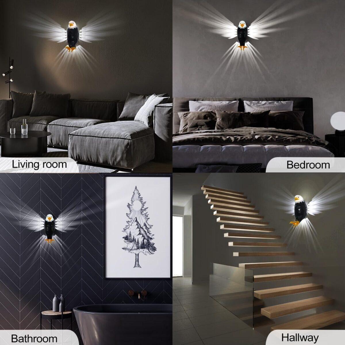 Bald Eagle Wall Light 2