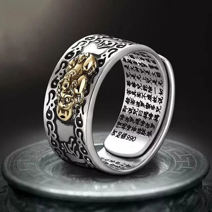 Feng Shui Pixiu Mantra Ring 2