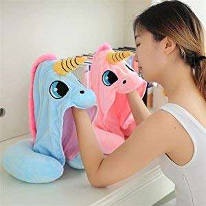 Hooded Unicorn Neck Pillow 2
