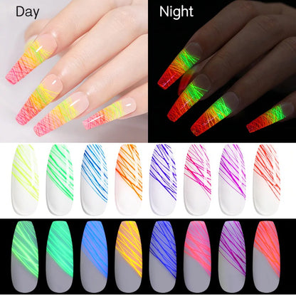 Glow in the Dark Spider Nail Gel 3PCS 2