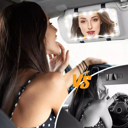 Car Sun Visor Mirror with LED Lights 2