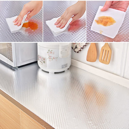 Waterproof Oil Proof Aluminum Foil Self Adhesive Wall Sticker 2