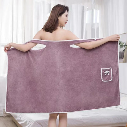 CozyWrap™ Wearable Bath Towel Dress 2