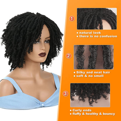 Dreadlock Short Twist Wig 2