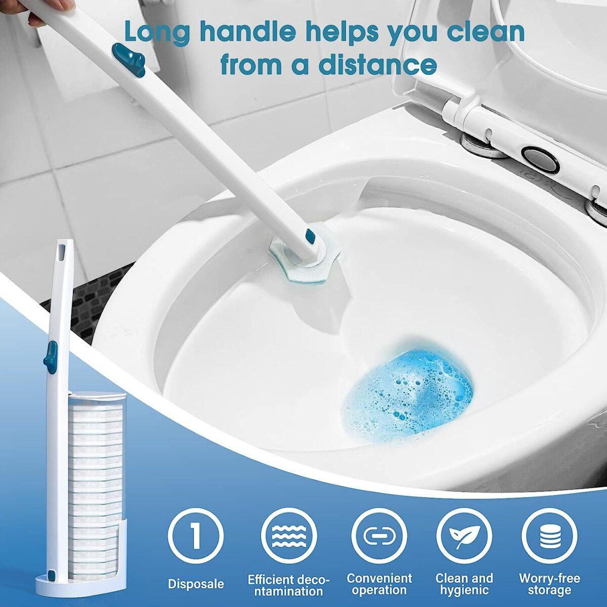 Brush Head Toilet Brush Set 2