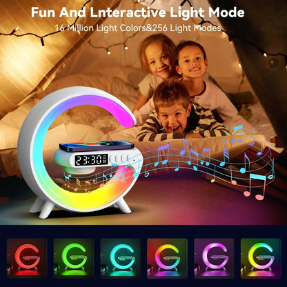 G Atmosphere Light Wireless Charger Speaker Clock 2