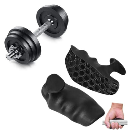 Rubber Gym Grips Fingerless Workout Gym Gloves 2