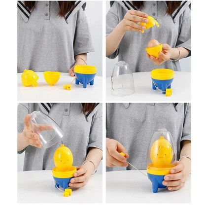 Hand Pull Egg Yolk and Egg White Spinner 2