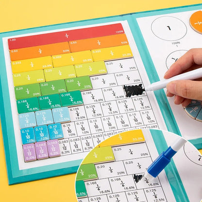 Magnetic Fraction Educational Puzzle 2