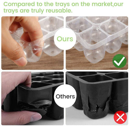 Mini Greenhouse Seed Starter Tray - 5 pcs 2