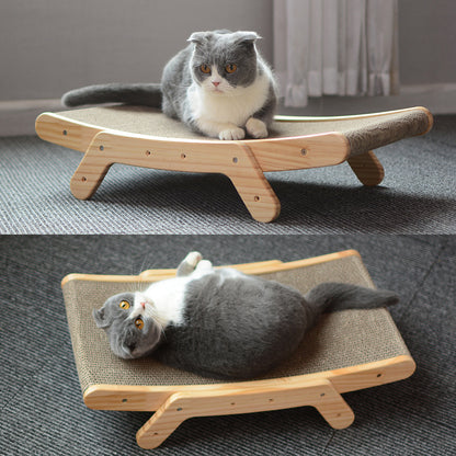Wooden Cat Scratch Bed 2