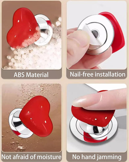Heart Shaped Toilet Flush Button 2