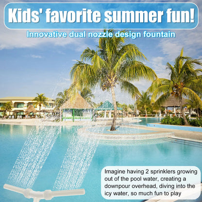 Dual Spray Swimming Pool Water Fountain 2