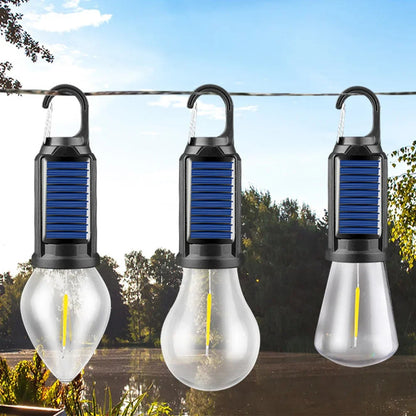 Solar Rechargeable Hooked Camping Light 2