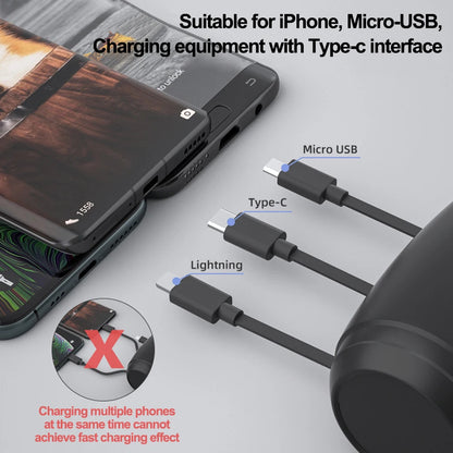 3-in-1 Retractable Backseat Car Charging Station – 36W Fast Charger for All Phones, Headrest Mount for Uber, Lyft, Taxi & Rideshare 2
