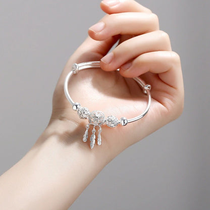 Sterling Silver Dreamcatcher Charm Bracelet 2