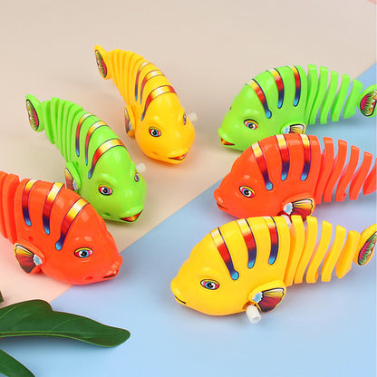 Plastic Wind-Up Wiggle Fish Toys-4PCS 2