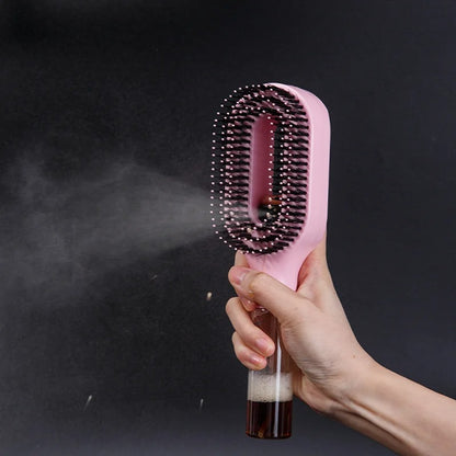 HydraMist U-Shape Spray Hair Brush 2