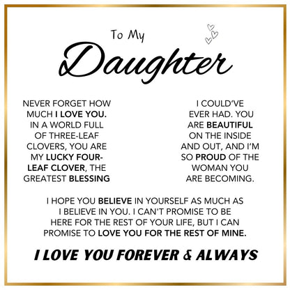 Daughter’s Lucky Clover Necklace & Forever Rose 2