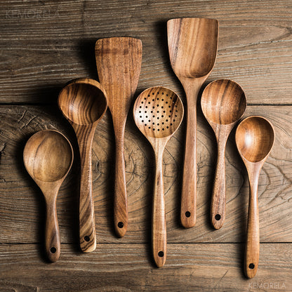 Eco-Friendly Teak Wood Kitchen Spoon Set 2