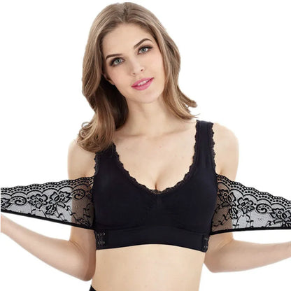 Comfy Corset Front Cross Side Buckle Lace Bras 2
