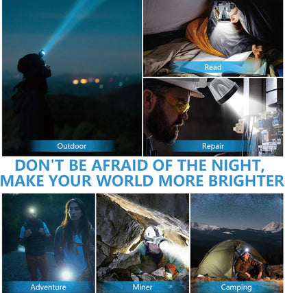 High Power Super Bright 90000 Lumen Rechargeable Headlamp 2