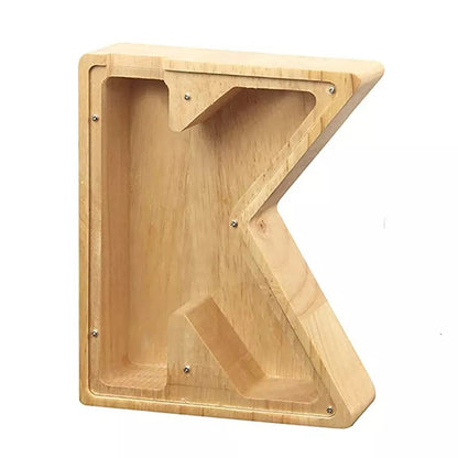 Wooden Letter Piggy Bank 2