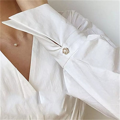 Pearl Cover Up Brooch Buttons Set 2