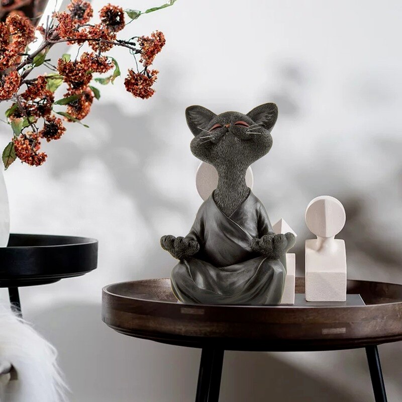 Happy Buddha Cat 2