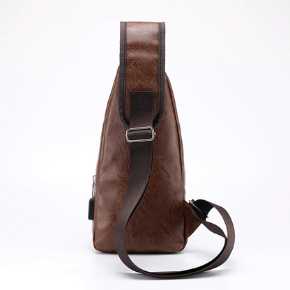 Cross-Chest Bag with USB Charging Socket 1