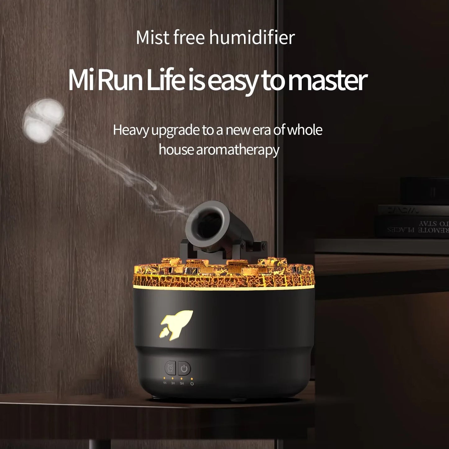 Volcanic crack light cannon aromatherapy humidifier 2