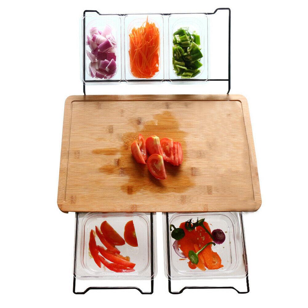 Bamboo Cutting Board With Storage Box 2