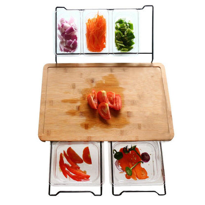 Bamboo Cutting Board With Storage Box 2