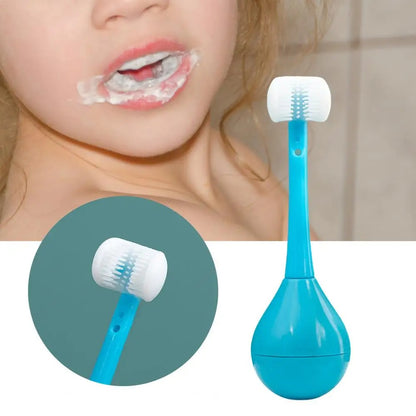 Three-sided Children's Toothbrush 2