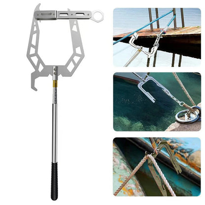 Telescoping Automatic Boat Dock Hook 2