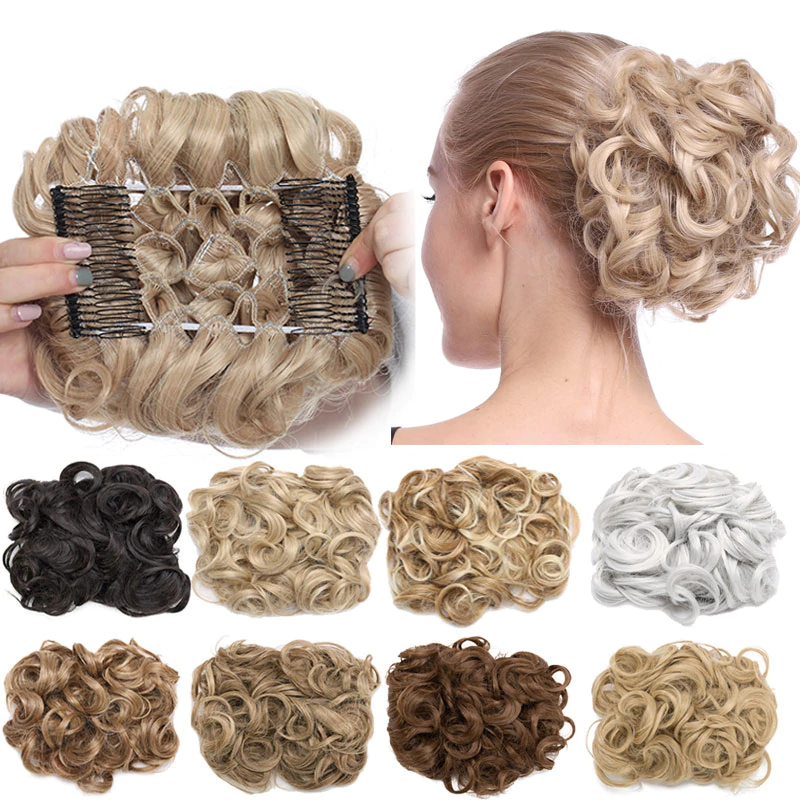 Curly Bun Comb Clip 2