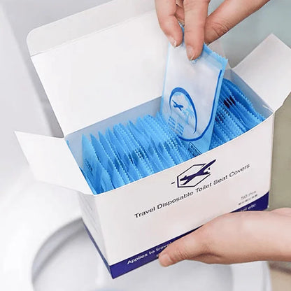 Biodegradable Disposable Plastic Toilet Seat Covers (50Pcs) 2
