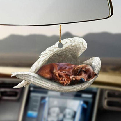 Dog Sleeping Angel Keychain 2