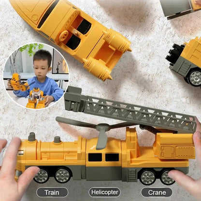 Magnetic Transform Engineering Car Assembled Toys 2
