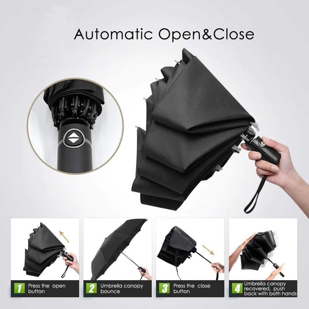 INVERTED UMBRELLA WITH REFLECTIVE STRIPE 2
