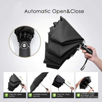 INVERTED UMBRELLA WITH REFLECTIVE STRIPE 2